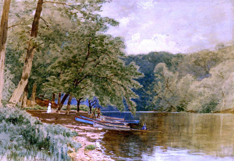  Alfred Thompson Bricher Rowboats for Hire - Hand Painted Oil Painting