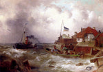  Karl Kaufmann Rowing Out In Choppy Waters - Hand Painted Oil Painting