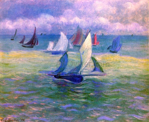  Theodore Earl Butler Sailboats on the Water - Hand Painted Oil Painting