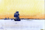 Frederick Childe Hassam Sailing Ship Locked in Ice - Hand Painted Oil Painting