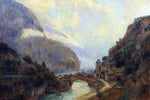  Albert Lebourg Saint Maurice (Valais) - Hand Painted Oil Painting