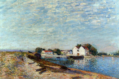  Alfred Sisley Saint-Mammes Dam - Hand Painted Oil Painting