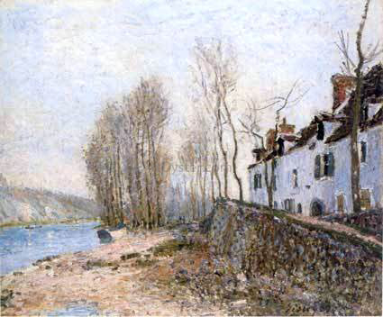  Alfred Sisley Saint-Mammes, The White Cross - Hand Painted Oil Painting