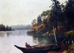  Albert Bierstadt Salmon Fishing on the Northwest Coast - Hand Painted Oil Painting