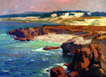 Franz Bischoff Sand Dunes & Rocky Coast - Hand Painted Oil Painting