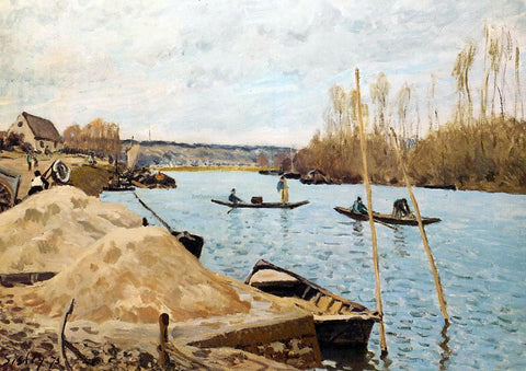 Alfred Sisley Sand Heaps - Hand Painted Oil Painting