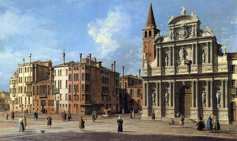  Canaletto Santa Maria Zobenigo - Hand Painted Oil Painting