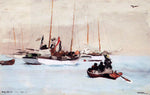  Winslow Homer Schooner at Anchor, Key West - Hand Painted Oil Painting
