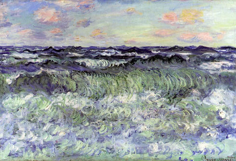  Claude Oscar Monet Sea Study - Hand Painted Oil Painting