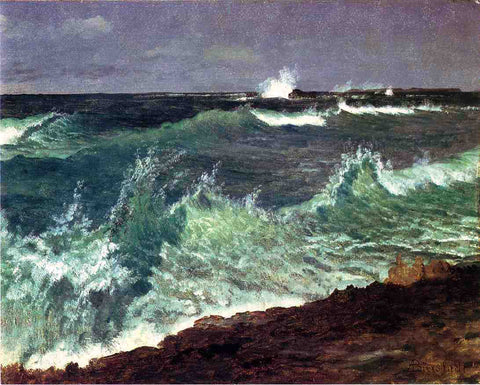  Albert Bierstadt Seascape - Hand Painted Oil Painting