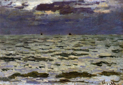  Claude Oscar Monet Seascape - Hand Painted Oil Painting