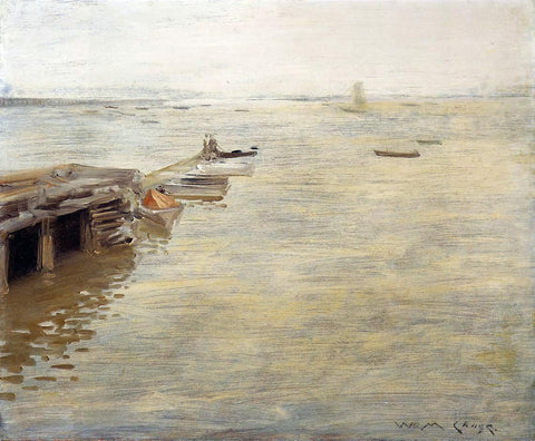 William Merritt Chase Seashore (also known as A Grey Day) - Hand Painted Oil Painting