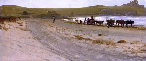  Albert Bierstadt Seaweed Harvesting - Hand Painted Oil Painting