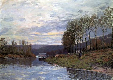  Alfred Sisley Seine at Bougival - Hand Painted Oil Painting