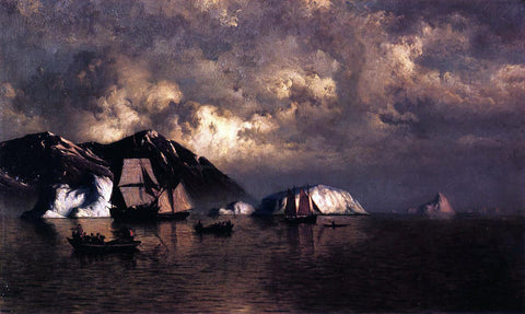  William Bradford Seiners off the Coast of Labrador - Hand Painted Oil Painting