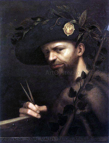  Giovan Paolo Lomazzo Self-Portrait - Hand Painted Oil Painting