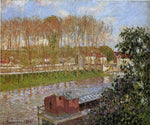  Camille Pissarro Setting Sun at Moret - Hand Painted Oil Painting