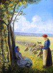  Camille Pissarro Shepherdesses - Hand Painted Oil Painting