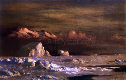  William Bradford Ship and Icebergs - Hand Painted Oil Painting