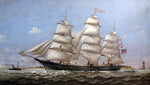  Charles S Raleigh Ship Lucy G. Dow - Hand Painted Oil Painting
