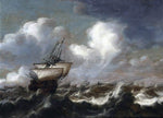  The Elder Bonaventura Peeters Shipping at Sea in a Light Breeze - Hand Painted Oil Painting