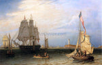  Robert Salmon Shipping in President Roads, Off Boston Light - Hand Painted Oil Painting
