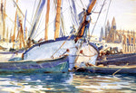  John Singer Sargent A Shipping Scene, Majorca - Hand Painted Oil Painting