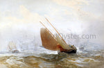  Edward Duncan Shipping off the Coast - Hand Painted Oil Painting