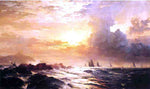  Edward Moran Ships at Sea - Hand Painted Oil Painting