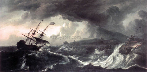  Ludolf Backhuysen Ships Running Aground in a Storm - Hand Painted Oil Painting