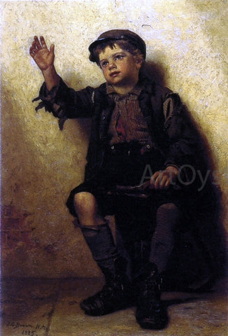  John George Brown Shoeshine Boy - Hand Painted Oil Painting