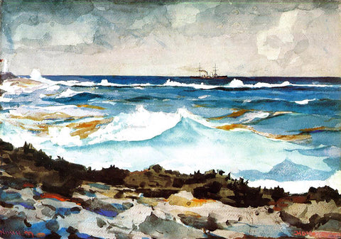  Winslow Homer Shore and Surf - Hand Painted Oil Painting