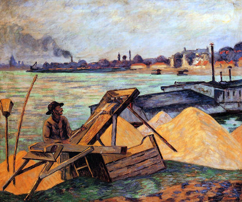  Armand Guillaumin Sifting Sand - Hand Painted Oil Painting