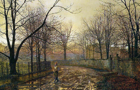  John Atkinson Grimshaw Sixty Years Ago - Hand Painted Oil Painting