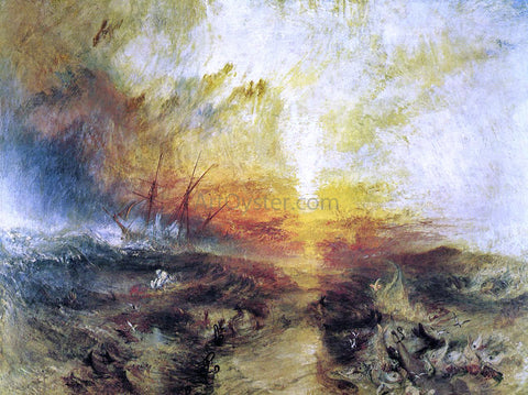  Joseph William Turner Slavers Throwing Overboard the Dead and Dying - Typhon Coming On - Hand Painted Oil Painting