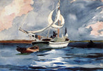  Winslow Homer Sloop, Nassau - Hand Painted Oil Painting