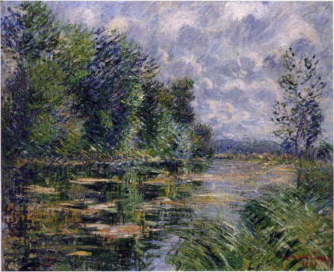  Gustave Loiseau Small Arm of the Seine near Connelle - Hand Painted Oil Painting