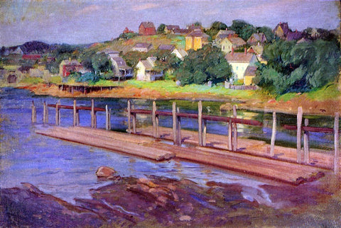  Frank Duveneck A Small Boat Landing - Hand Painted Oil Painting