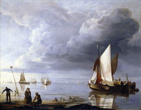  Hendrik Jakobsz Dubbels Small Dutch Vessels in a Calm - Hand Painted Oil Painting