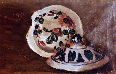  Jean Frederic Bazille Soup Bowl Covers - Hand Painted Oil Painting