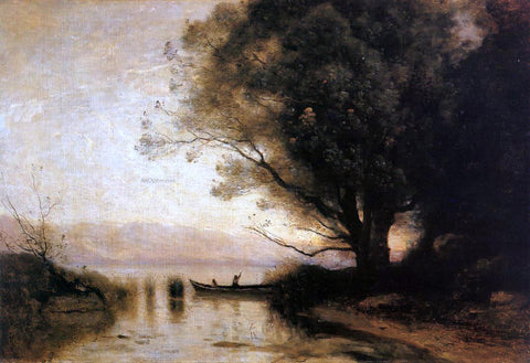 Jean-Baptiste-Camille Corot Souvenir of Riva - Hand Painted Oil Painting