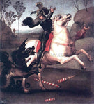  Raphael St George Fighting the Dragon - Hand Painted Oil Painting