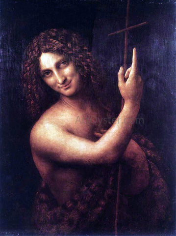  Leonardo Da Vinci St John the Baptist - Hand Painted Oil Painting