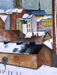  August Macke St Mary's in the Snow - Hand Painted Oil Painting