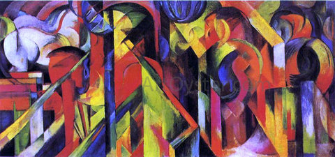  Franz Marc Stables - Hand Painted Oil Painting