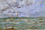  Eugene-Louis Boudin Standing off Deauville - Hand Painted Oil Painting