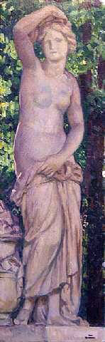  Theo Van Rysselberghe Statue dans le parc - Hand Painted Oil Painting