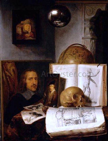  Simon Luttichuijs Still Life with a Skull - Hand Painted Oil Painting