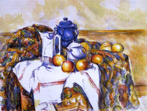  Paul Cezanne Still Life with Blue Pot - Hand Painted Oil Painting
