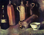  Vincent Van Gogh Still Life with Four Stone Bottles, Flask and White Cup - Hand Painted Oil Painting